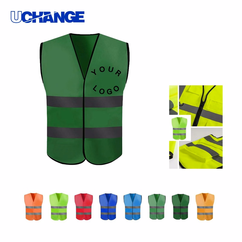 High Visibility Vest with Fastener Closure for Work Use