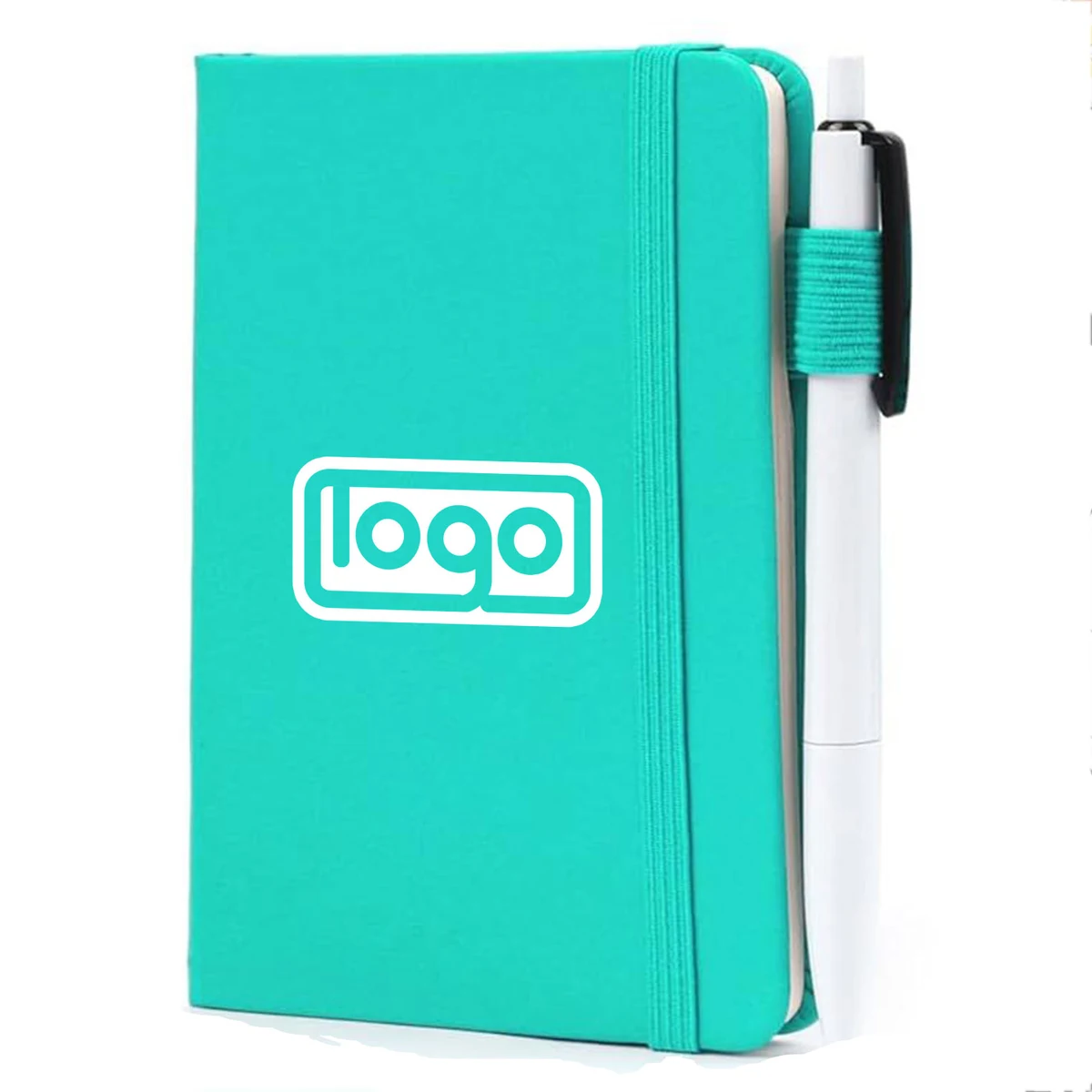 PU Leather A5 Elastic Closure Notebook w/ Pen 1
