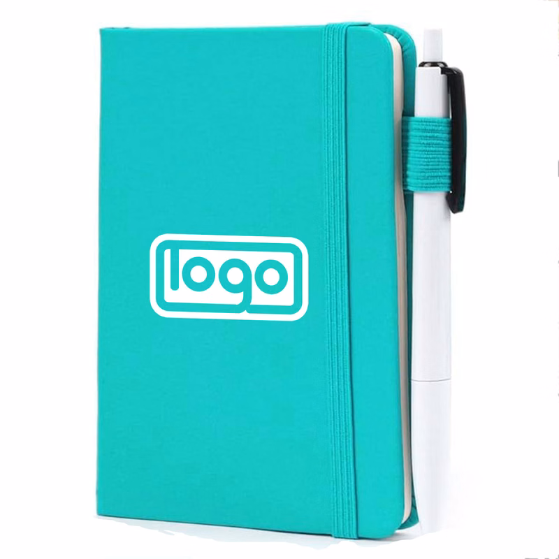 PU Leather A5 Elastic Closure Notebook w/ Pen