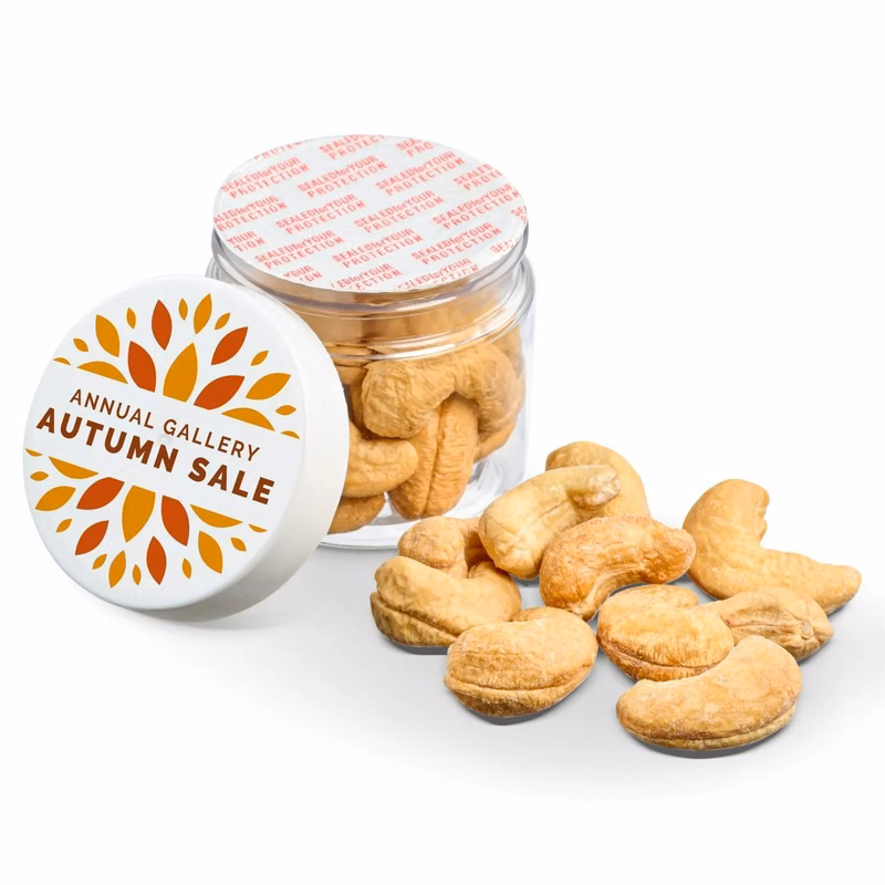 2 OZ JAR OF  ROAST  CASHEWS