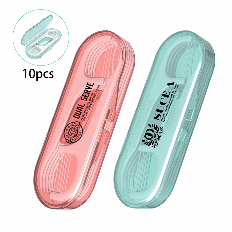 Disposible Mini 10 Pack Dental Floss Case