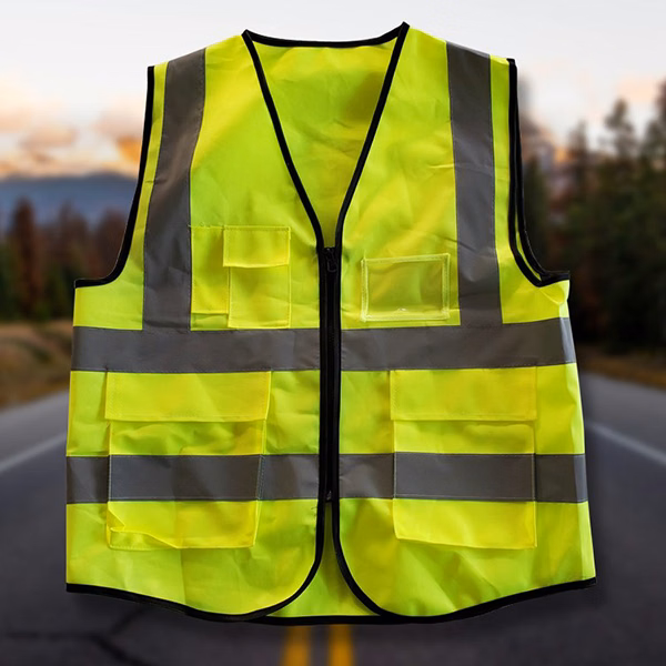 5 Pockets Polyester High Visibility Safety Reflective Vest