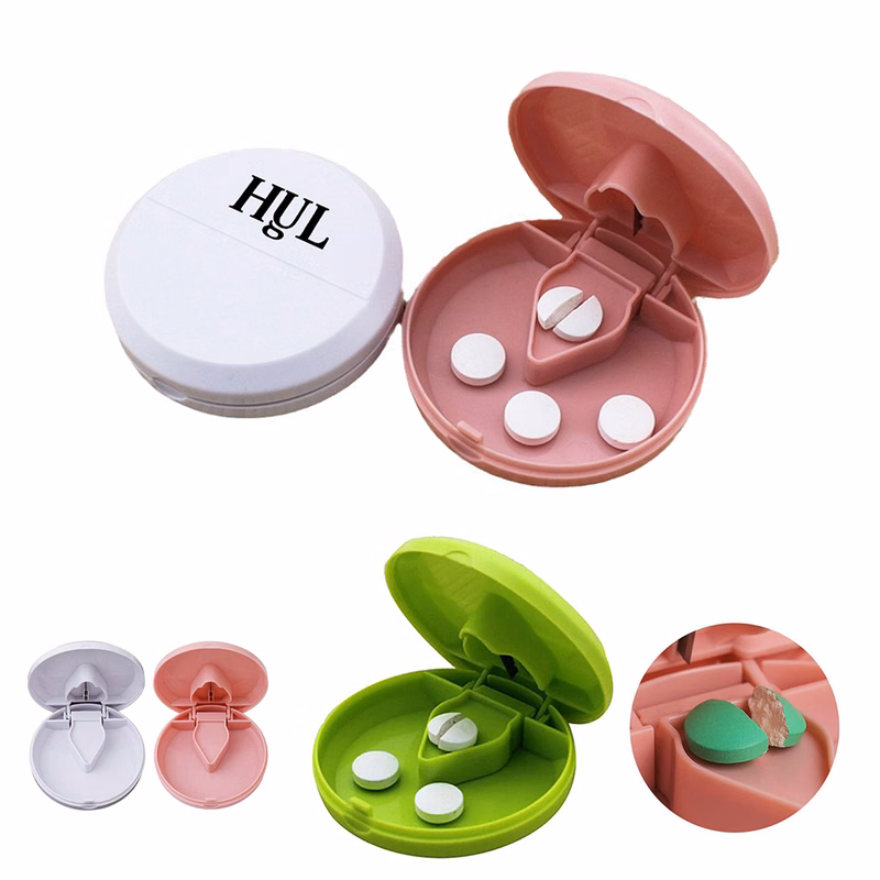 Pill Cutter with Organizer Box