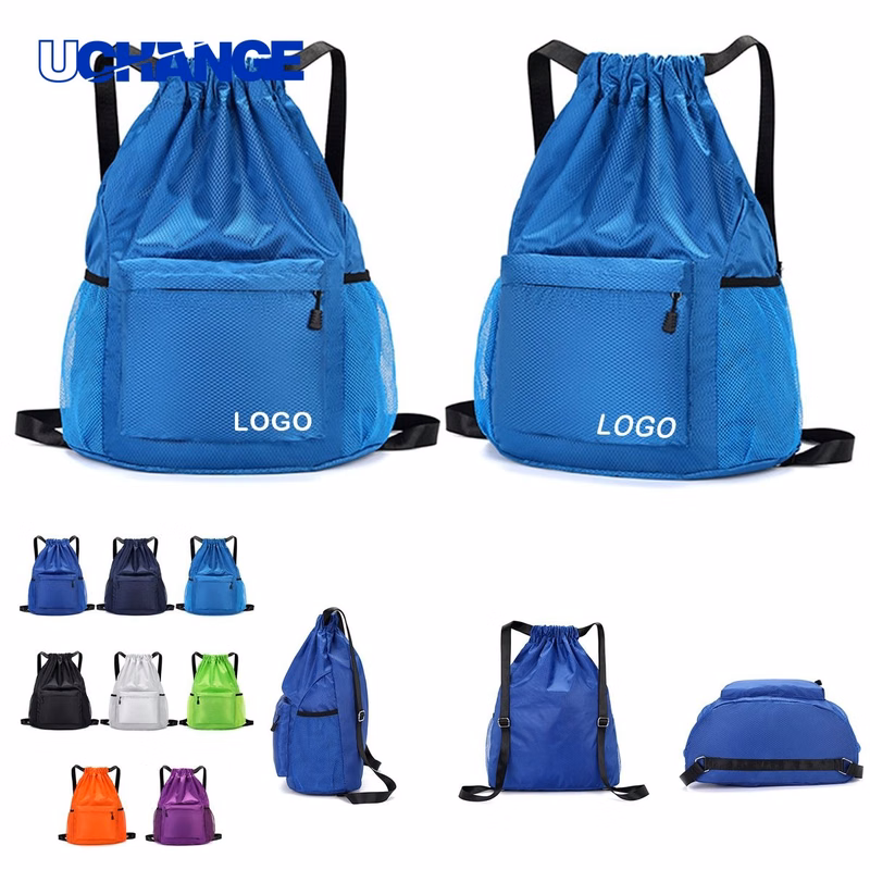 Oxford Mesh Gym Bag with Zipper Pocket