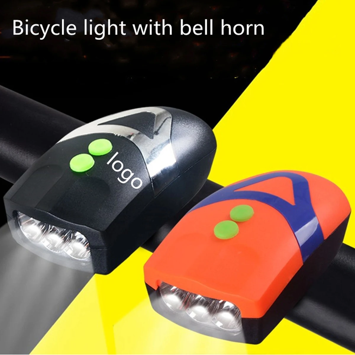 Cycling Headlight With Bell Alarm 1