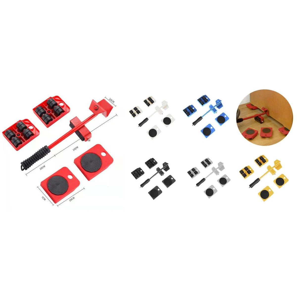 Heavy Furniture Appliance Moving Lifting System 5 Packs Mover Tool 1
