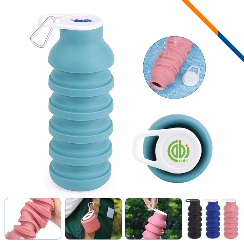 FlexiSip Collapsible Silicone Water Bottle - 21 OZ.