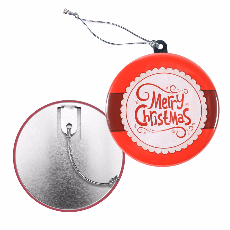 3.5" Circle Ornament Button