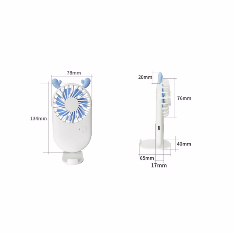 Mini Fan with Base as Small Desk Fan