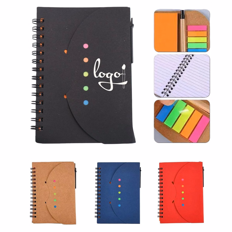 Notebook with Page Marker Memo Book