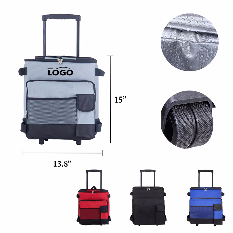 MOQ1 Oxford Insulated Trolley Picnic Travel Bag