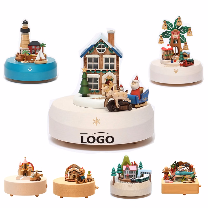 Christmas Gift Wooden Music Box MOQ 1