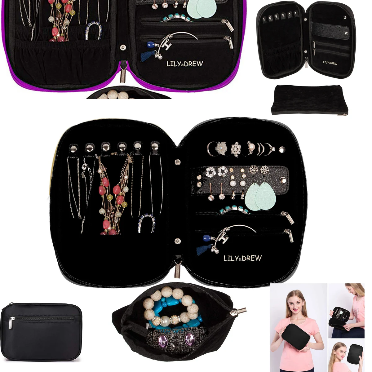 Travel Jewelry Storage Carrying Case 1