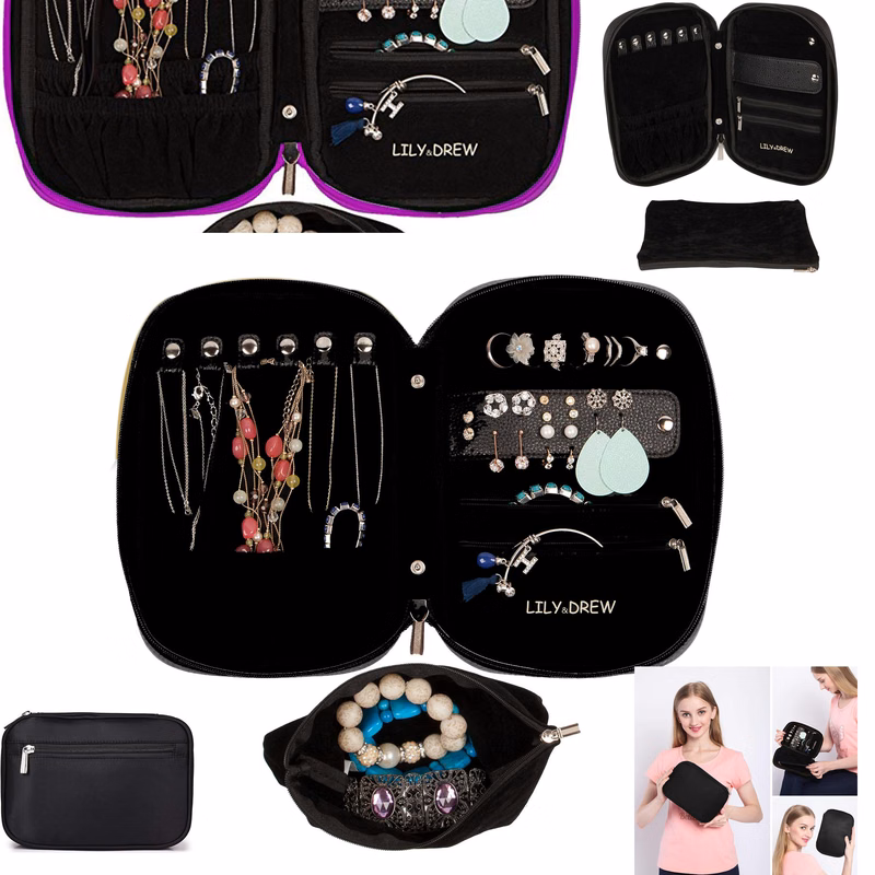 Travel Jewelry Storage Carrying Case