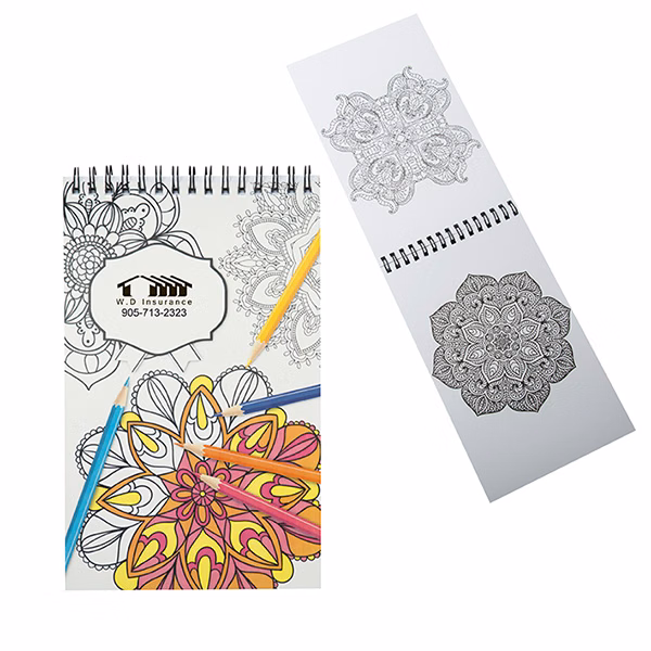Mini Colouring Book With Spiral Binding