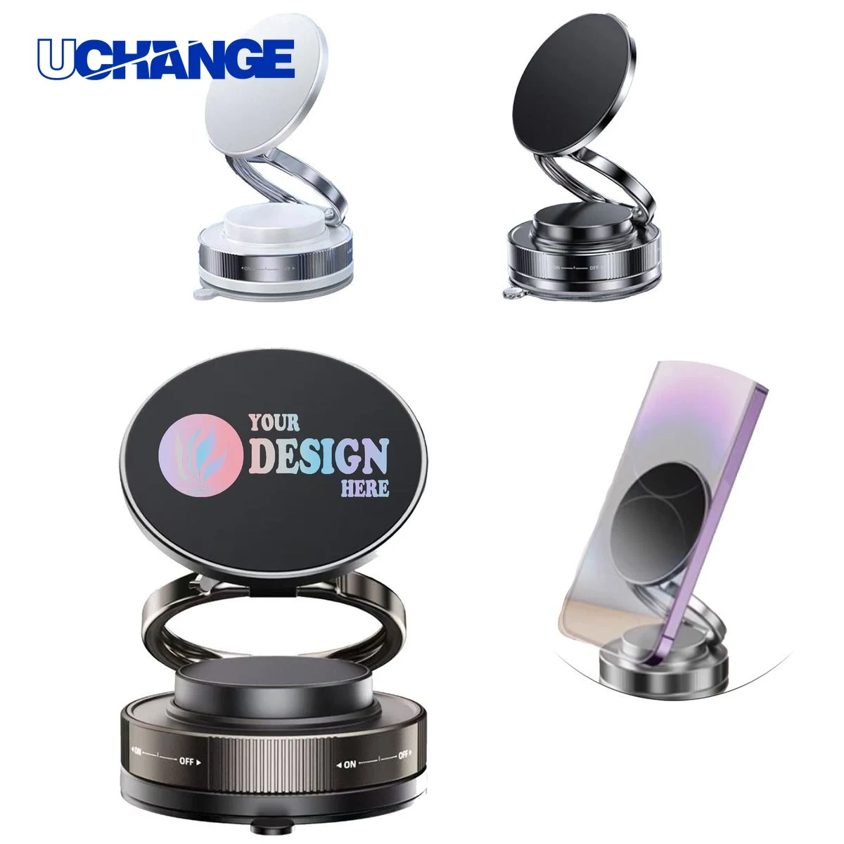 Suction Magnetic Car Phone Stand Holder 1