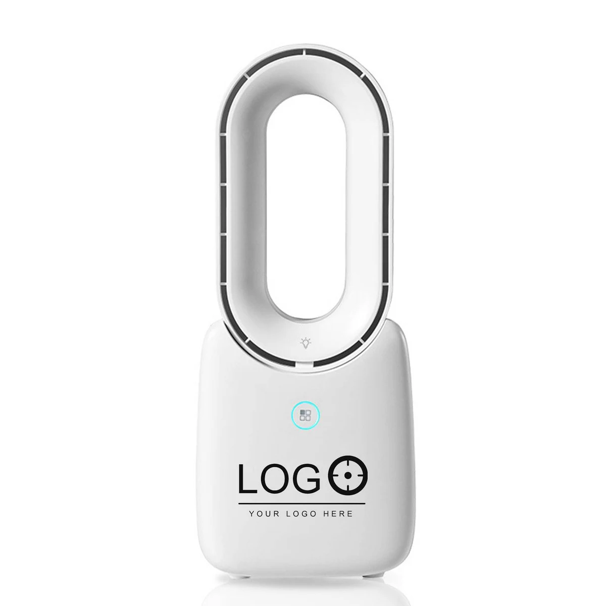 Portable Bladeless Desk Fan with LED Light 1
