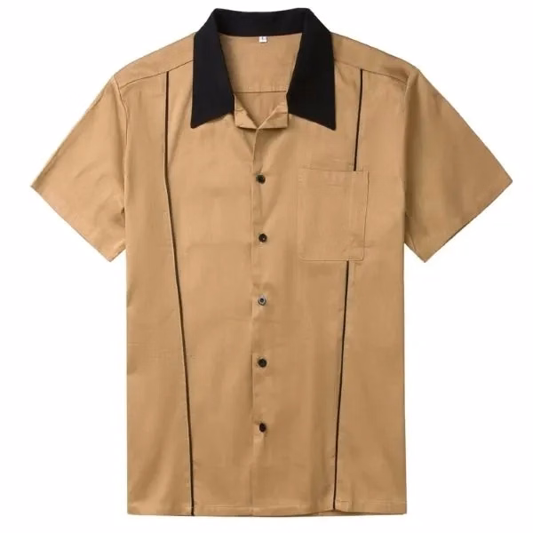 Men's Custom Cotton Bowling Shirt
