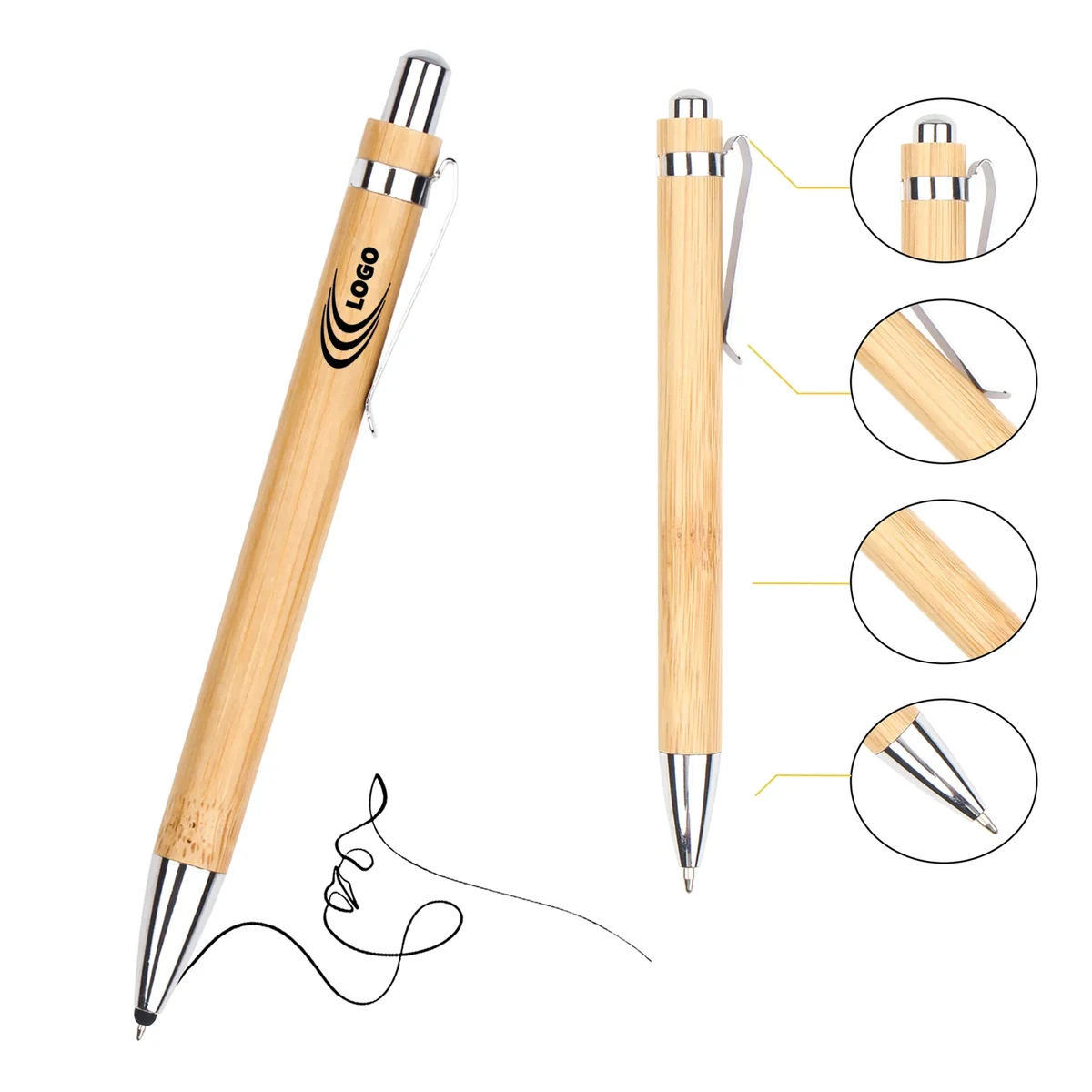 Natural Eco-Friendly Bamboo Ballpoint Pen 1