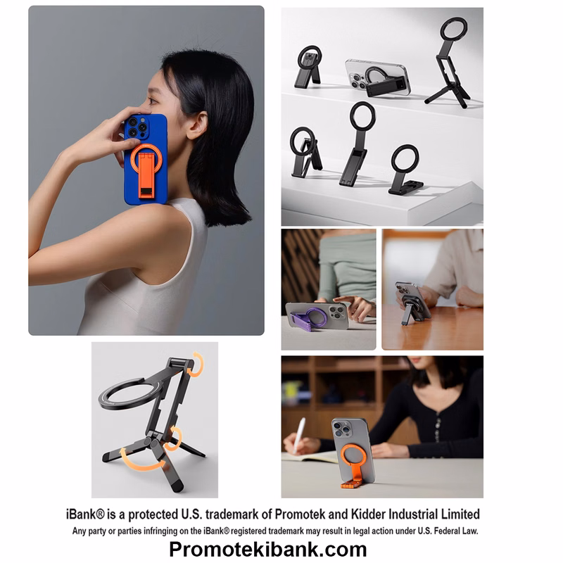 iBank ® Magnetic Aluminum Tripod compatible with iPhone 17/16/15/14
