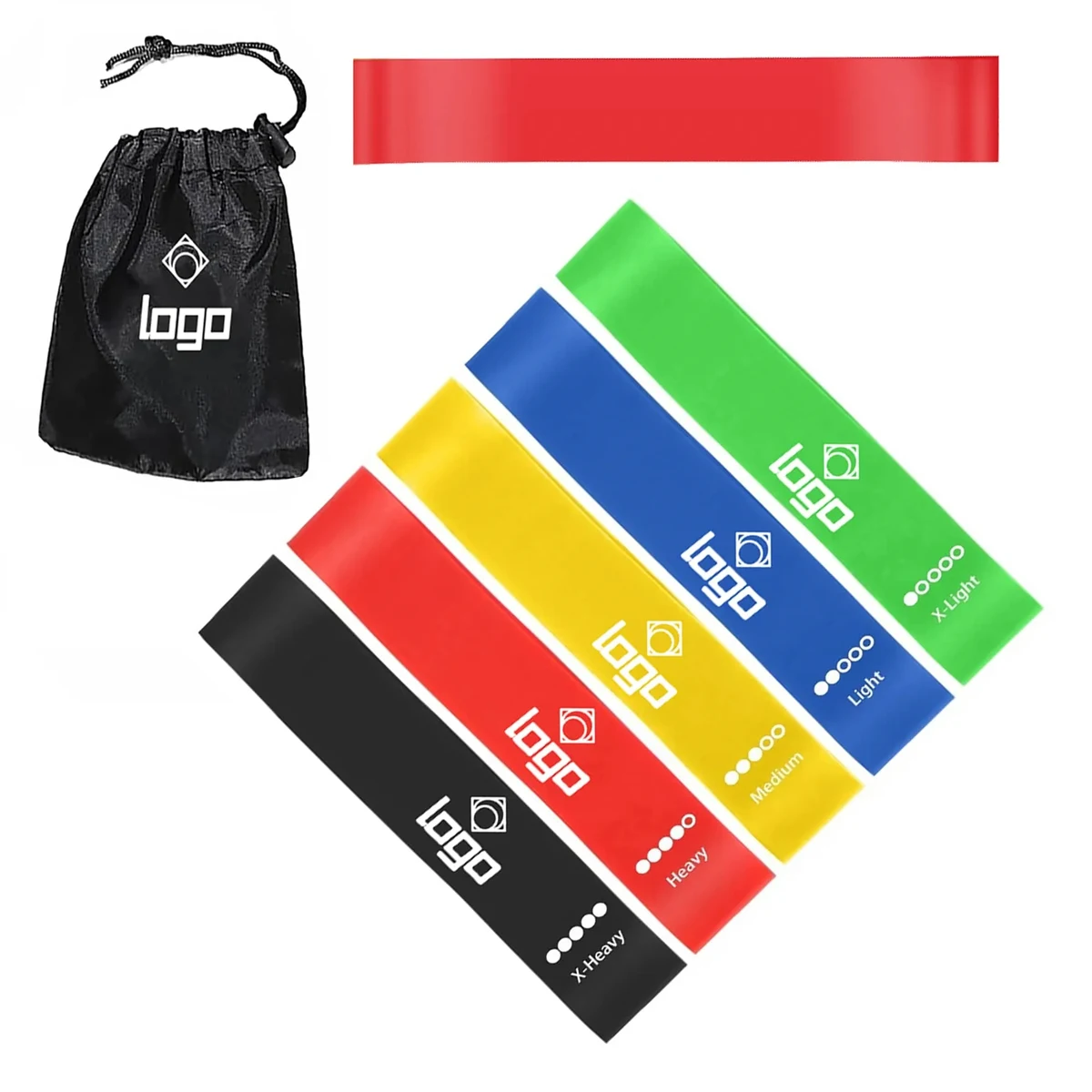 Resistance Loop Exercise Bands Set with Bag 1