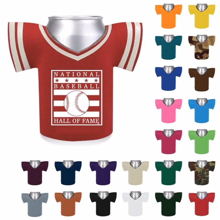 Premium Foam Jersey Shape Can &Bottle Insulator-Screen