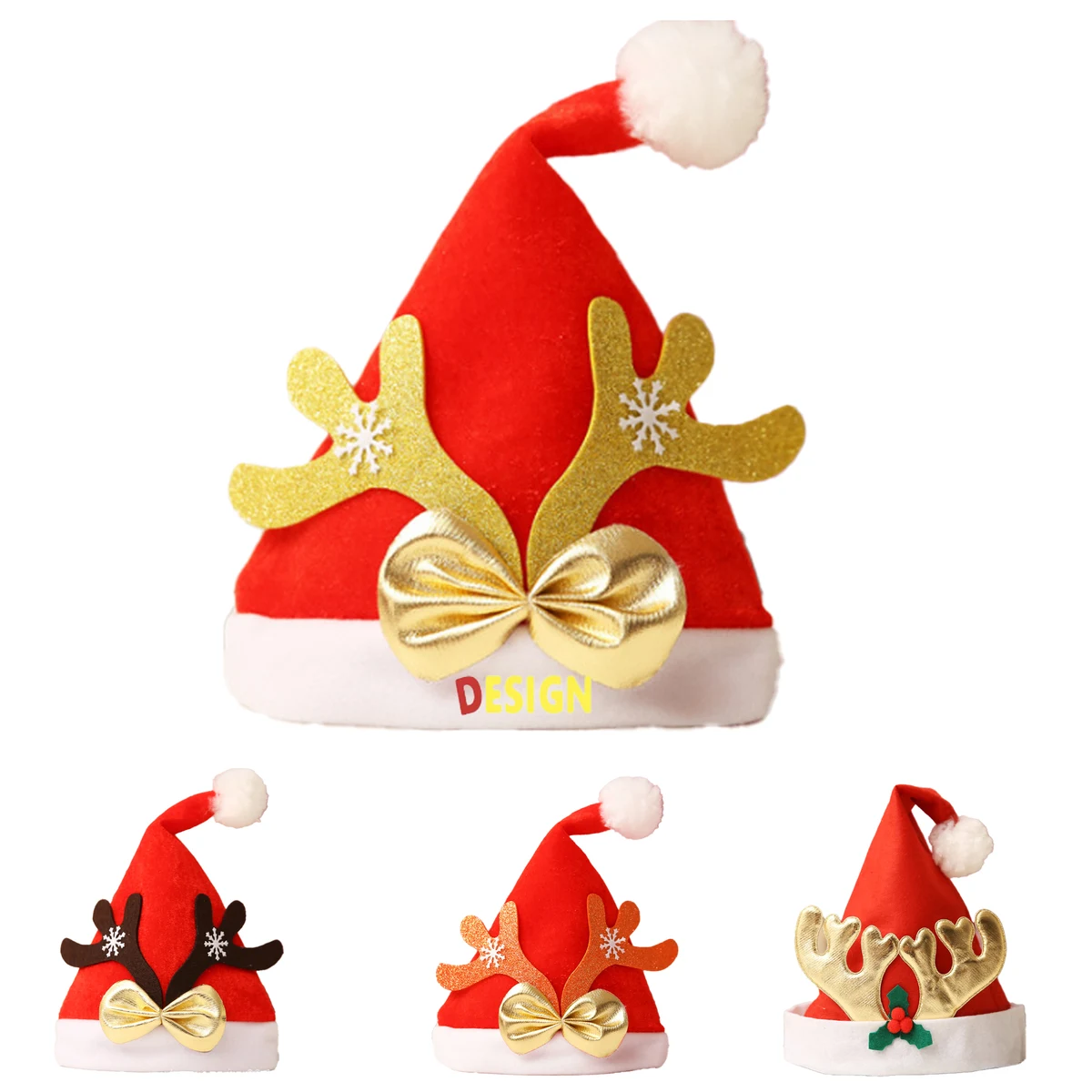 Kids Reindeer Christmas Hat 1