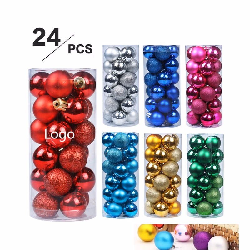 24pcs Christmas Ball Ornaments Set