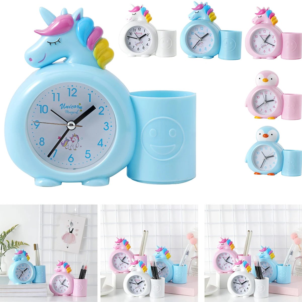 Unicorn Alarm Clock & Pen Stand 1
