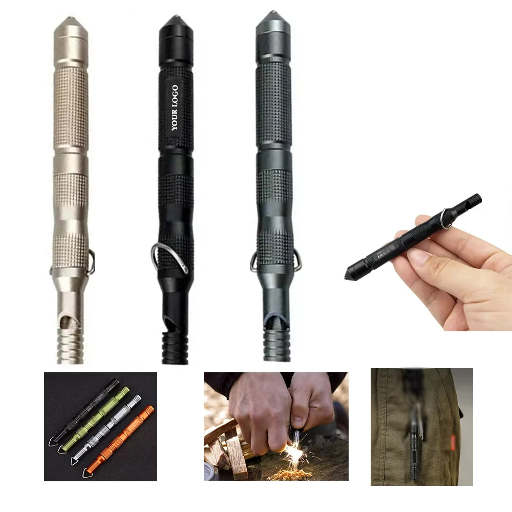 Outdoor Gear With Compass Whistle Tactical Defense Pen 1
