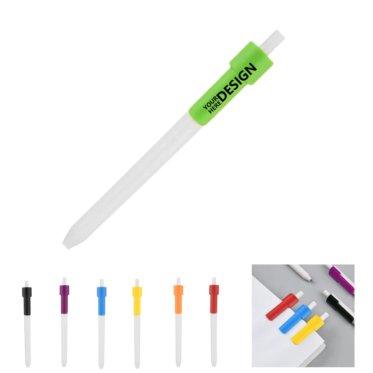 Plastic Click Ballpoint Pen for Office 1