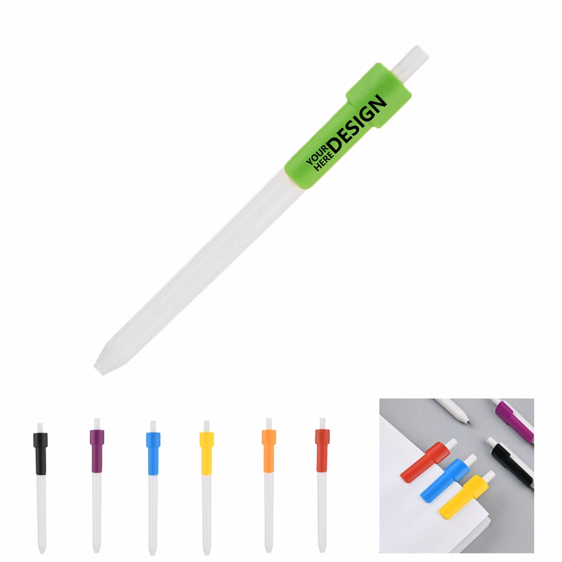 Plastic Click Ballpoint Pen for Office