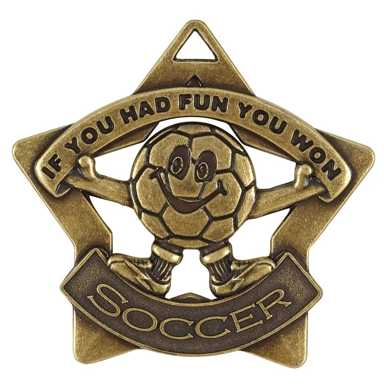Soccer Star Medal, 2 1/4" Star 1