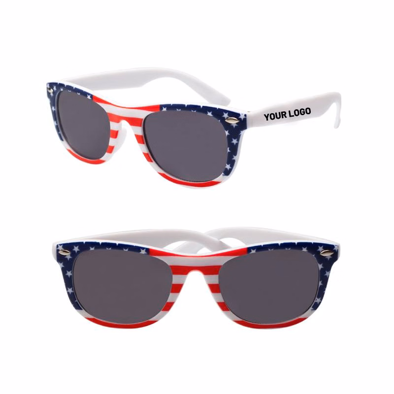 Vintage American Flag Design Sunglasses