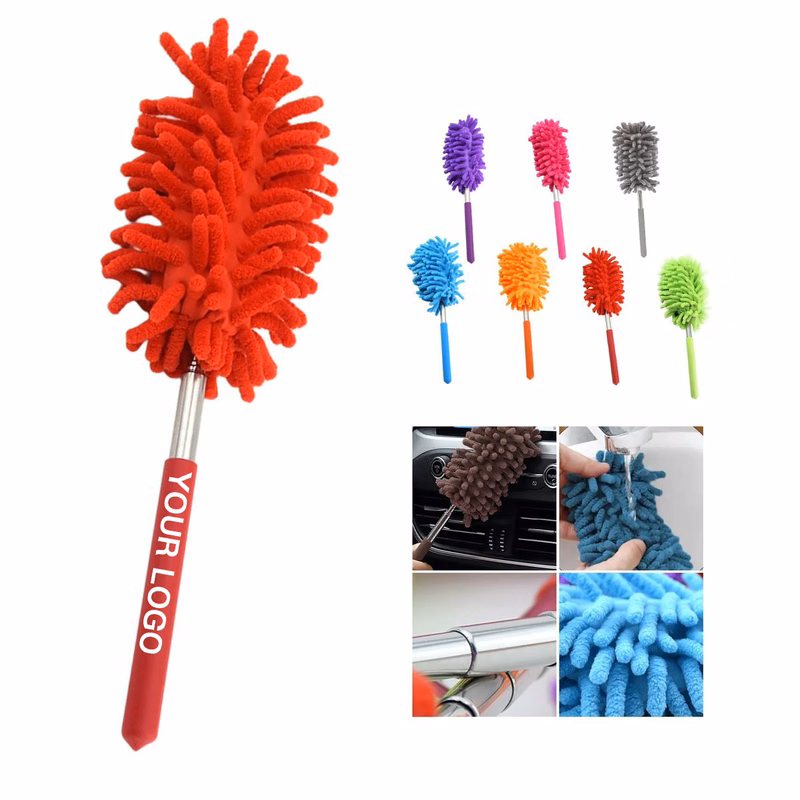 Adjustable Pole Duster with Washable Microfiber Head