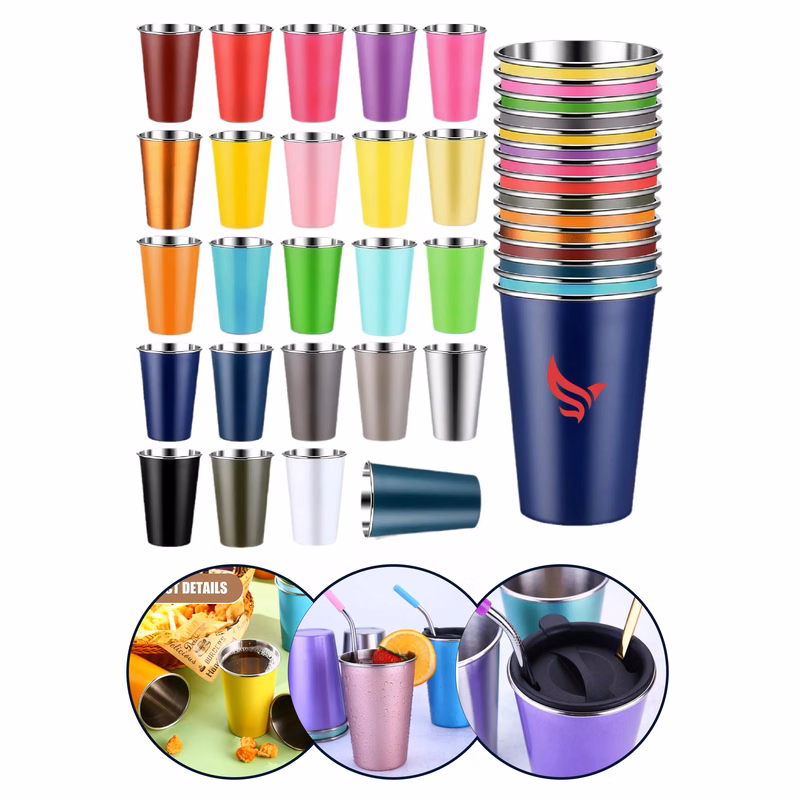Stackable Stainless Steel Drinking Cups