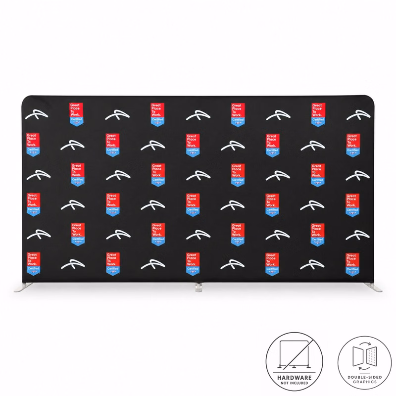Replacement Graphics Double Sided 15'W x 8'H EuroFit Superior Block out Tension Fabric Slip on cover