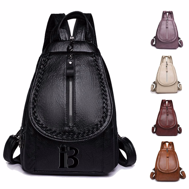 Soft Leather Women's Backpack w/ Large Capacity