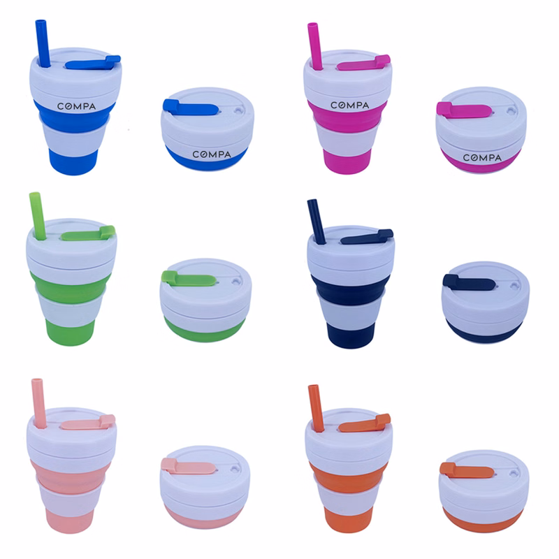 16 Oz. Silicone Collapsible Coffee Mug for Travel