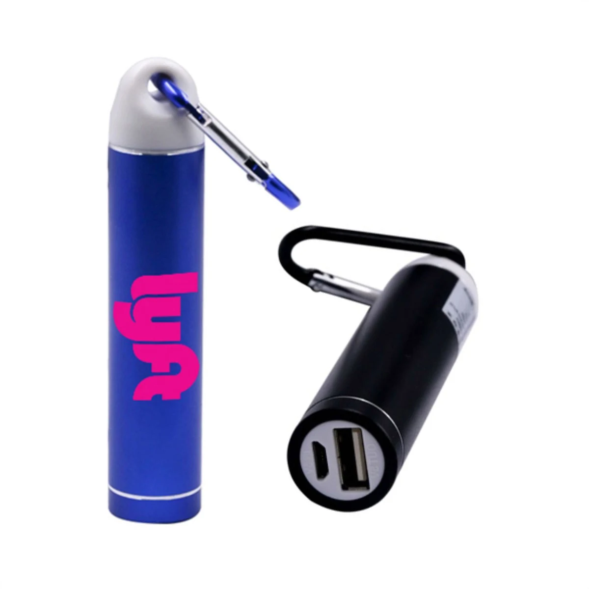 Cylindrical 2200 mAh Power Bank w/ Carabiner USA Powerbanks 1