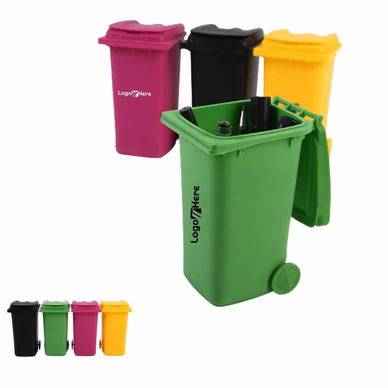 Desktop Mini Trash Can Pen Holder