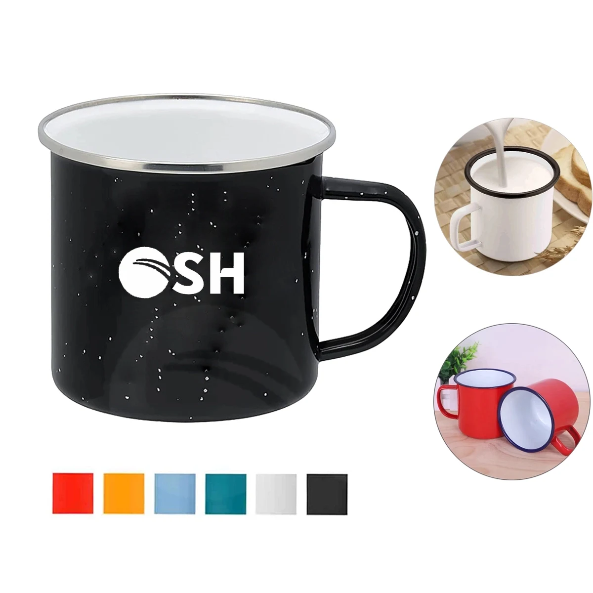 12Oz Enamelware Coffee Mug 1