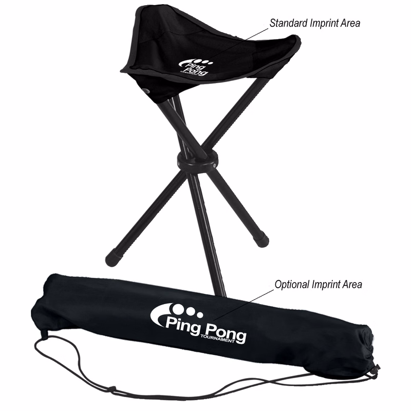 rPET Folding Tripod Stool With Carrying Bag