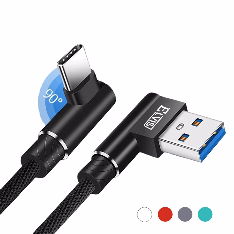90 Degree Elbow Fast Charging Cable