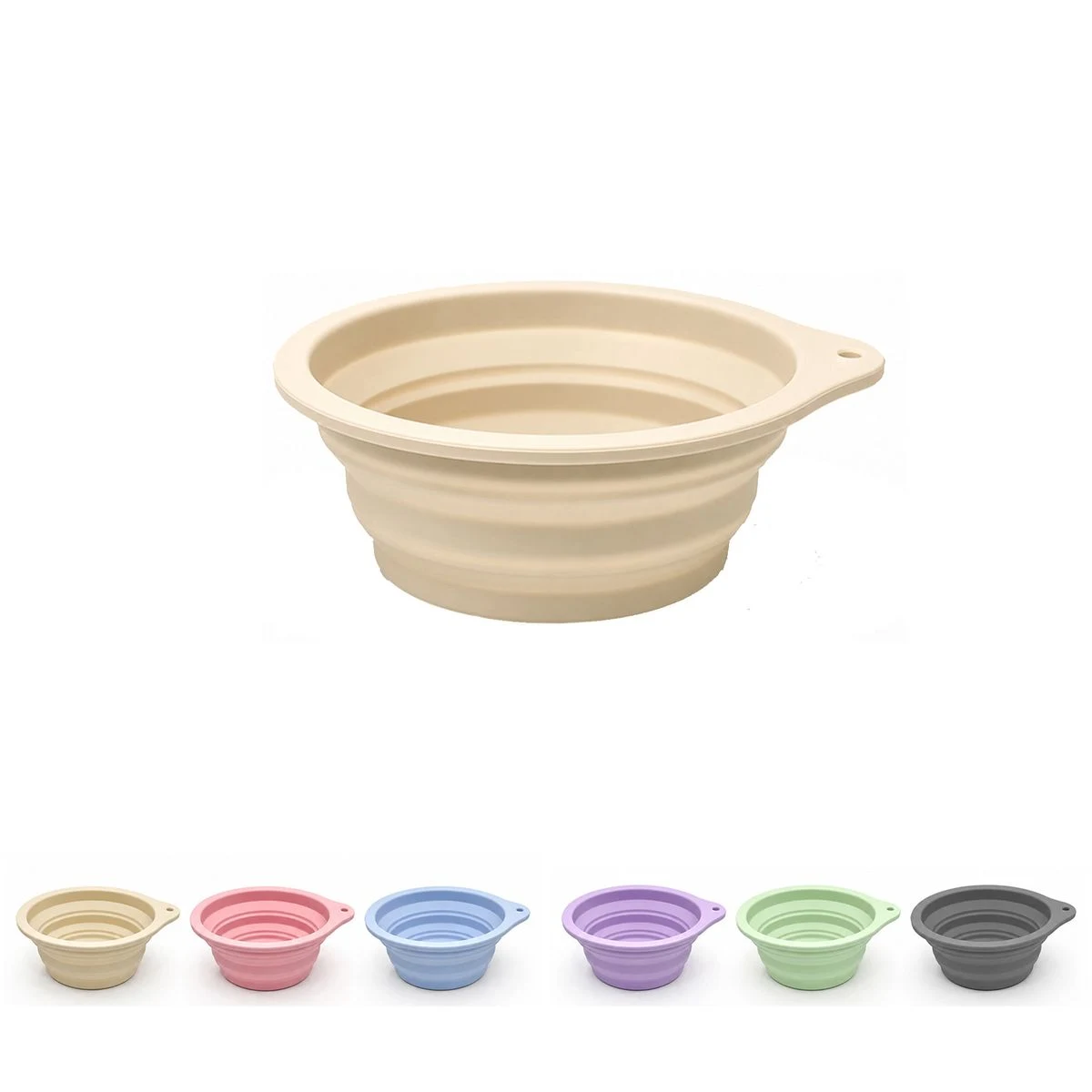 Portable Silicone Collapsible Dog Bowl 1