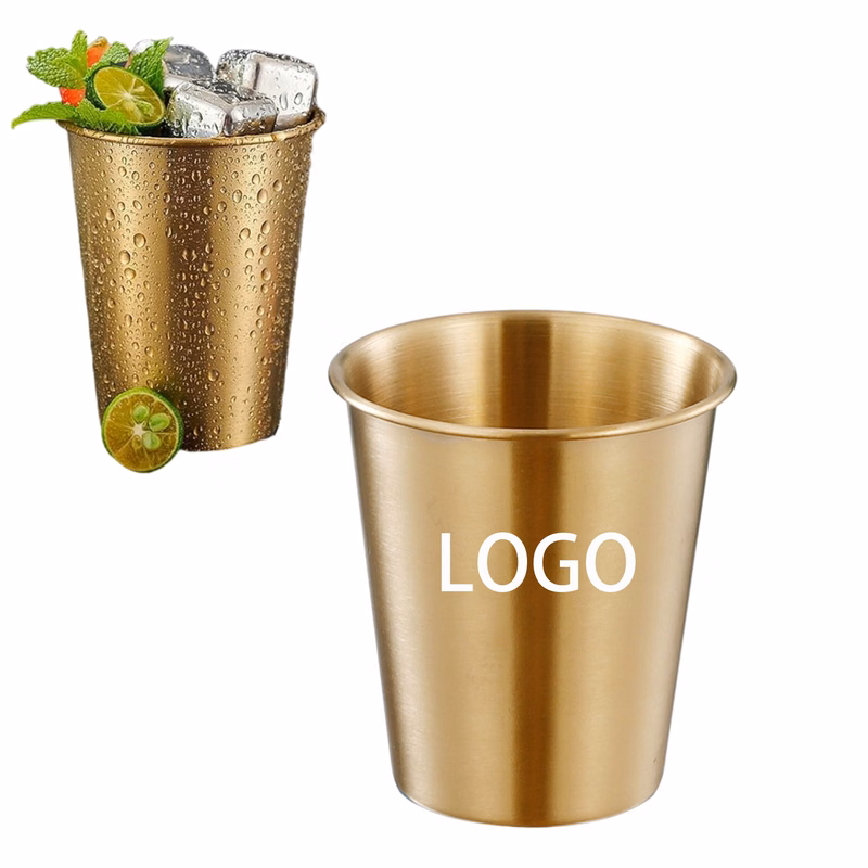 9 Oz Gold Stainless Steel Cup