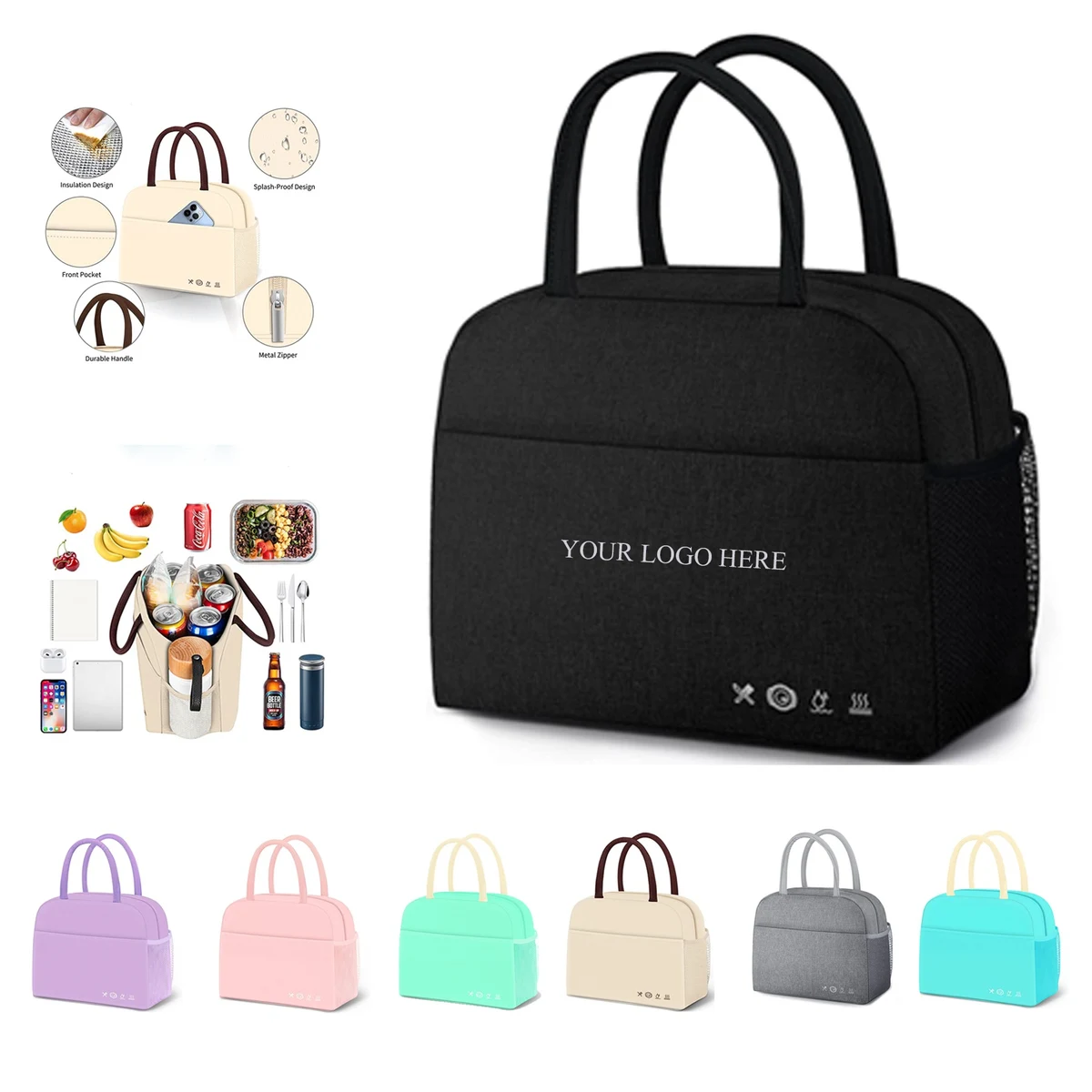 Unisex Insulated Lunch Tote Bag 1