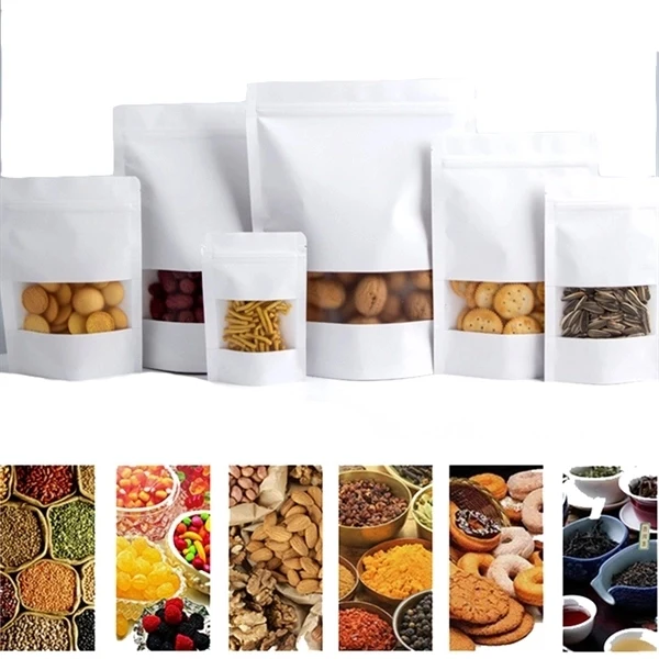 Reusable Sealing Kraft Paper Bag with Zip 1