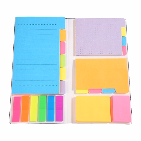 Self-Stick Notes Pads Bundle with Bookmark