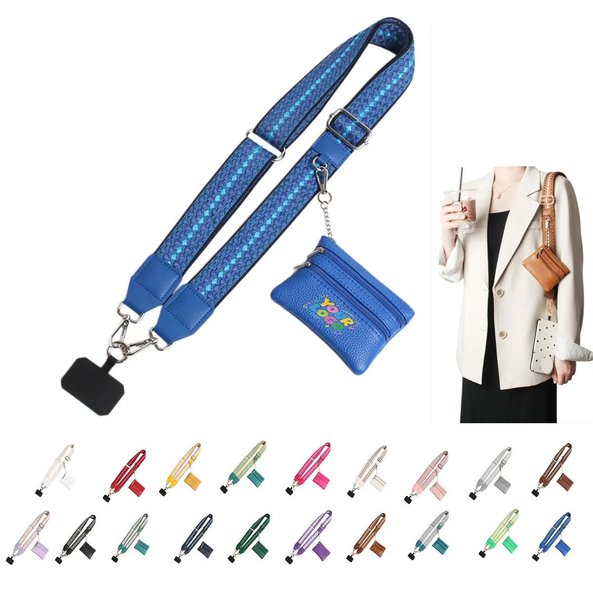 Adjustable Phone Crossbody Strap With Wallet 1